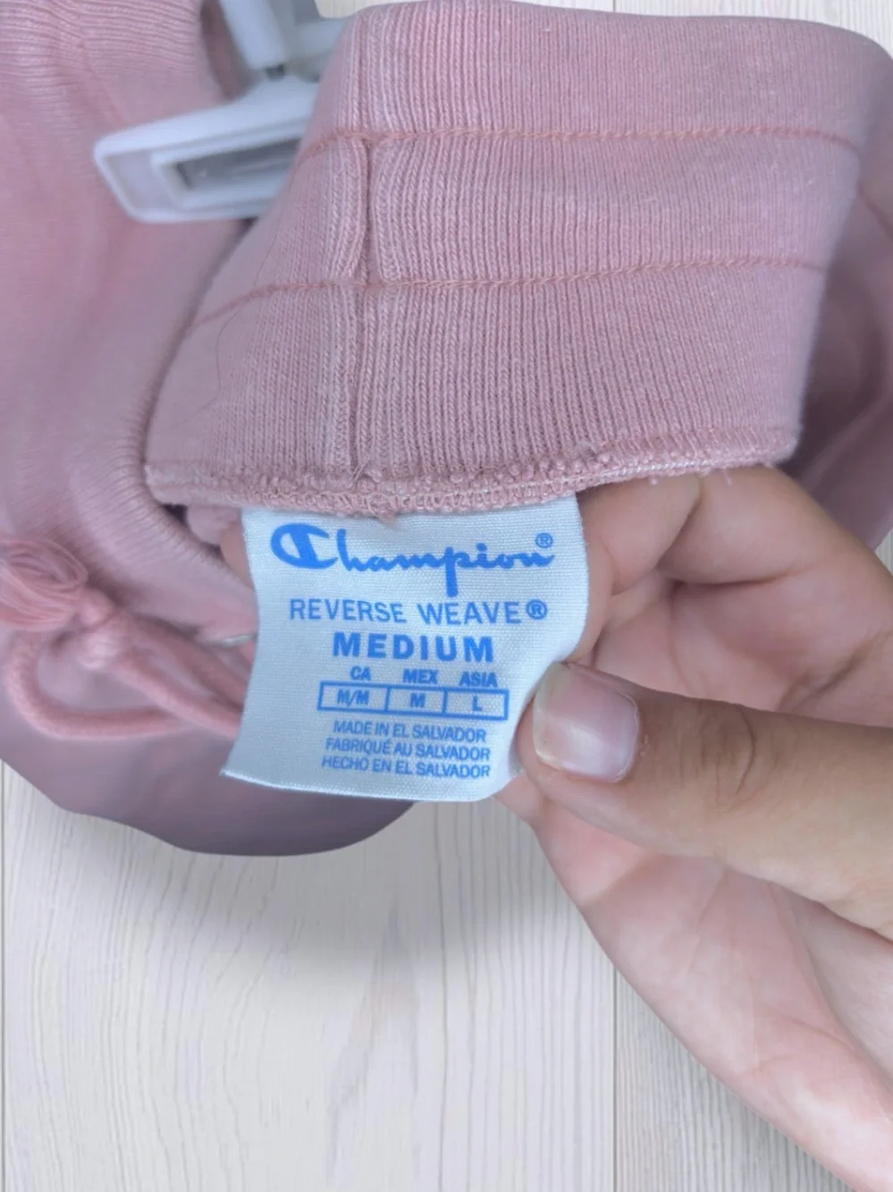 CHAMPION Dusty Rose Drawstring Athletic Sweat Shorts with Pockets